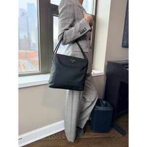 ✨💕Prada nylon tote Shoulder Bag Black❤️‍🔥❤️‍🔥